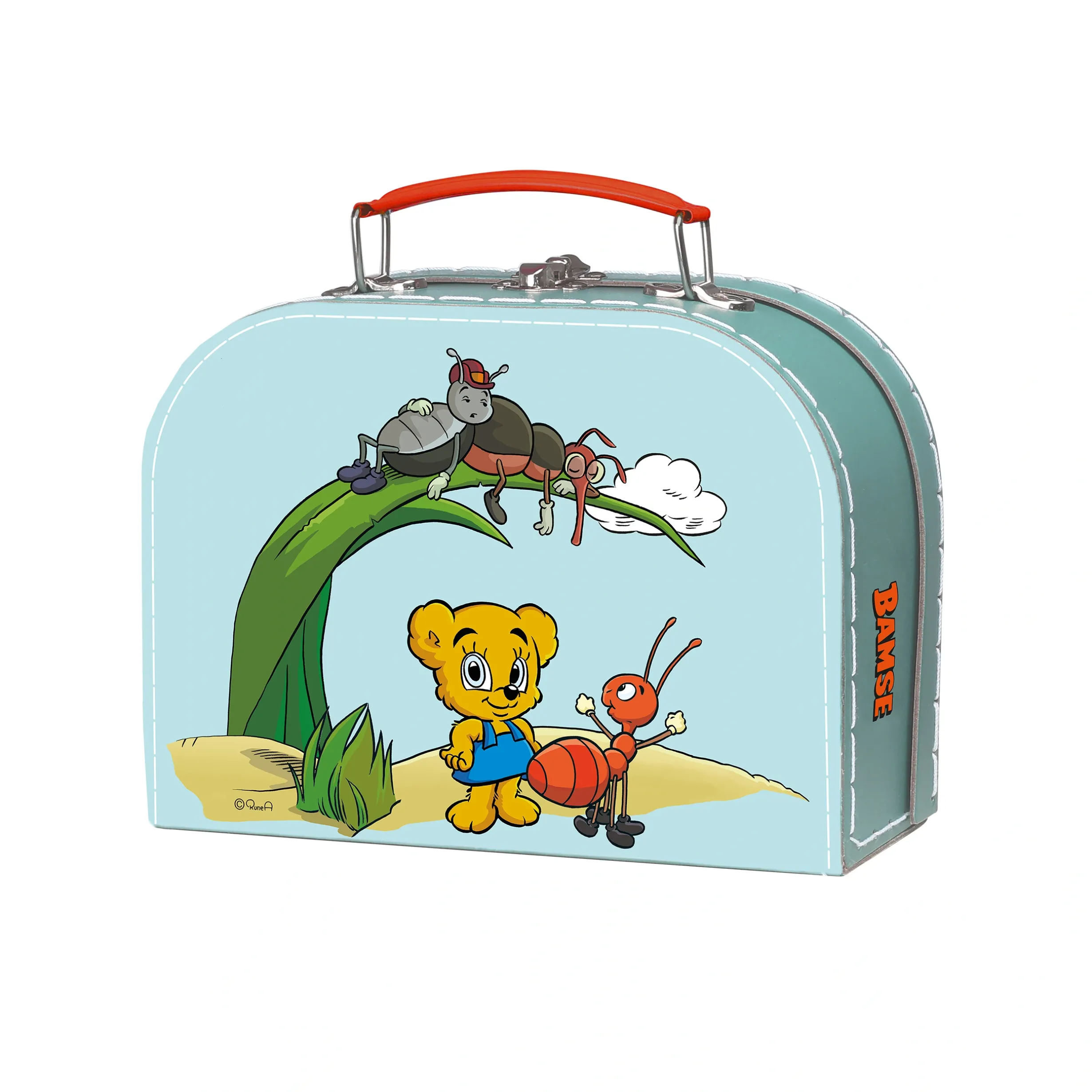BAMSE BARNVÄSKA PAPPVÄSKA TURKOS 25 CM