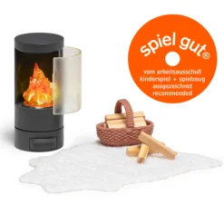 LUNDBY DOCKHUSMÖBLER KAMINSET MED BELYSNING