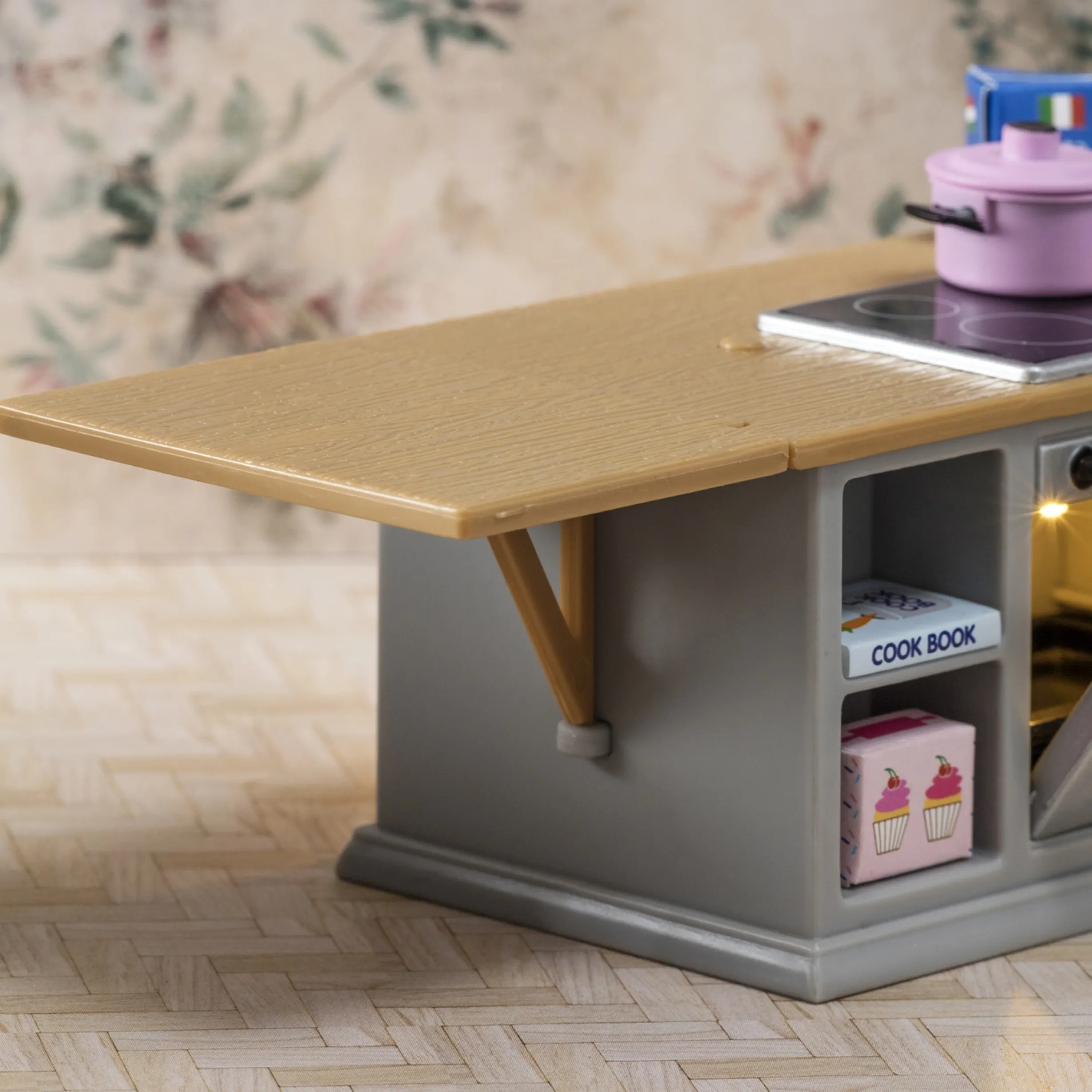 LUNDBY DOCKHUSMÖBLER KÖK SPIS & KYLSKÅP MED BELYSNING