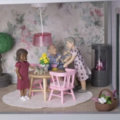 LUNDBY DOCKHUSMÖBLER MATGRUPP LJUSROSA