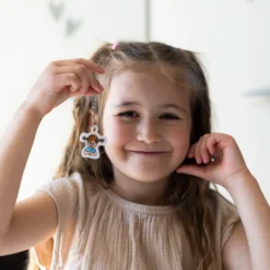 PIPPI NYCKELRING MED KRYMPPLAST